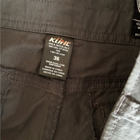 Kuhl Outdoor Men’s Shorts Size 36 Snap Closure Grey - Picture 9 of 10